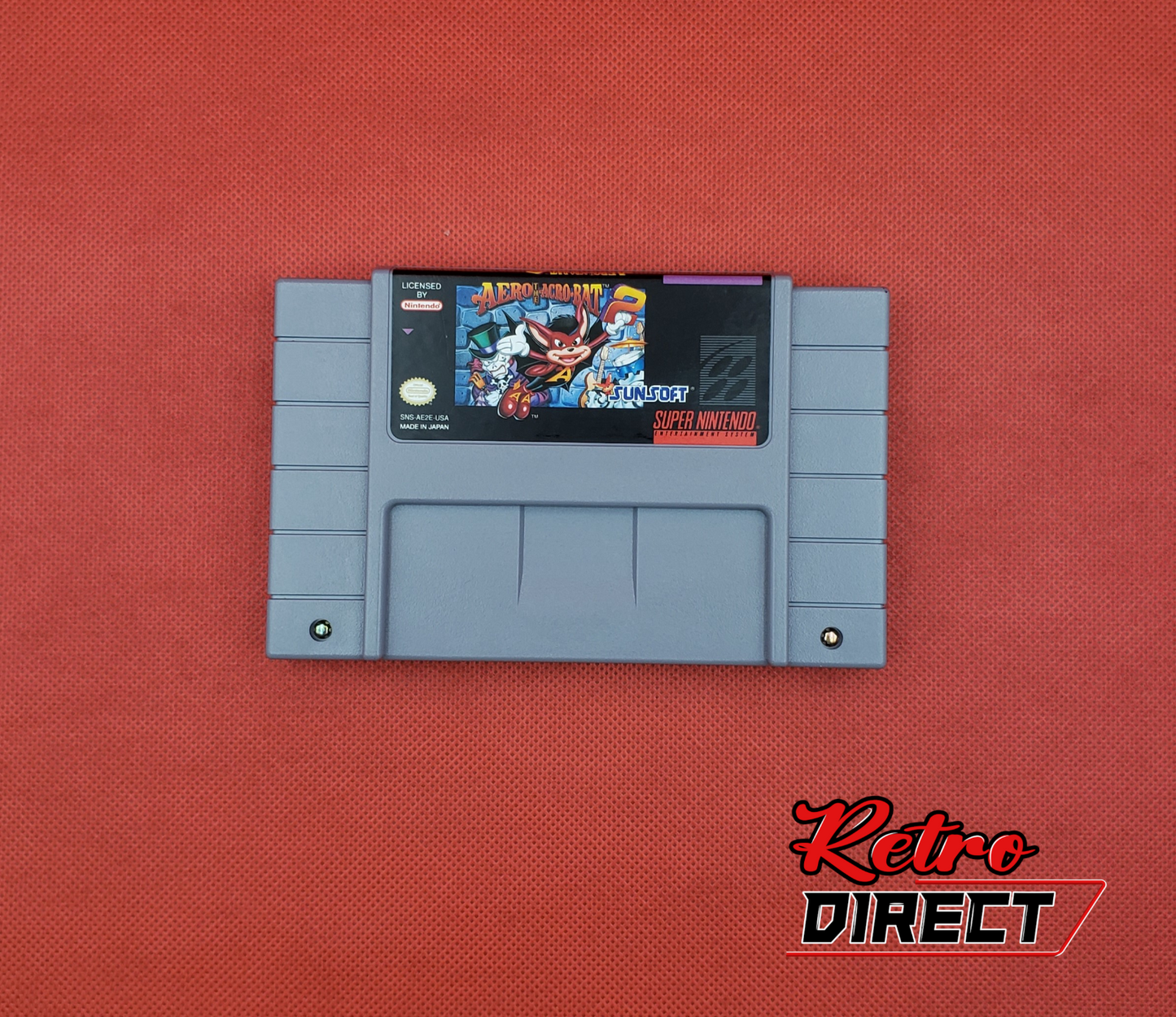 Propre ! Authentique ! Testé ! Cartouche originale Nintendo SNES Aero the Acrobat 2