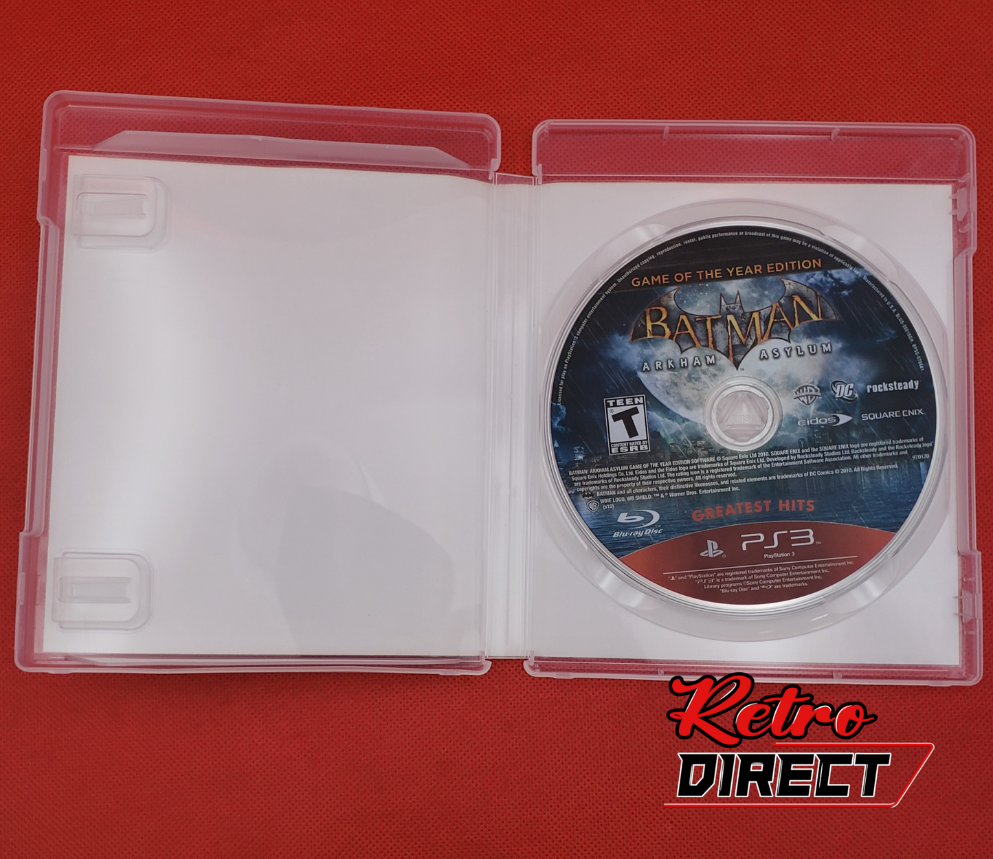 Clean! Authentic! Tested! Batman Arkham Asylum GoTY Original PlayStation 3 Game