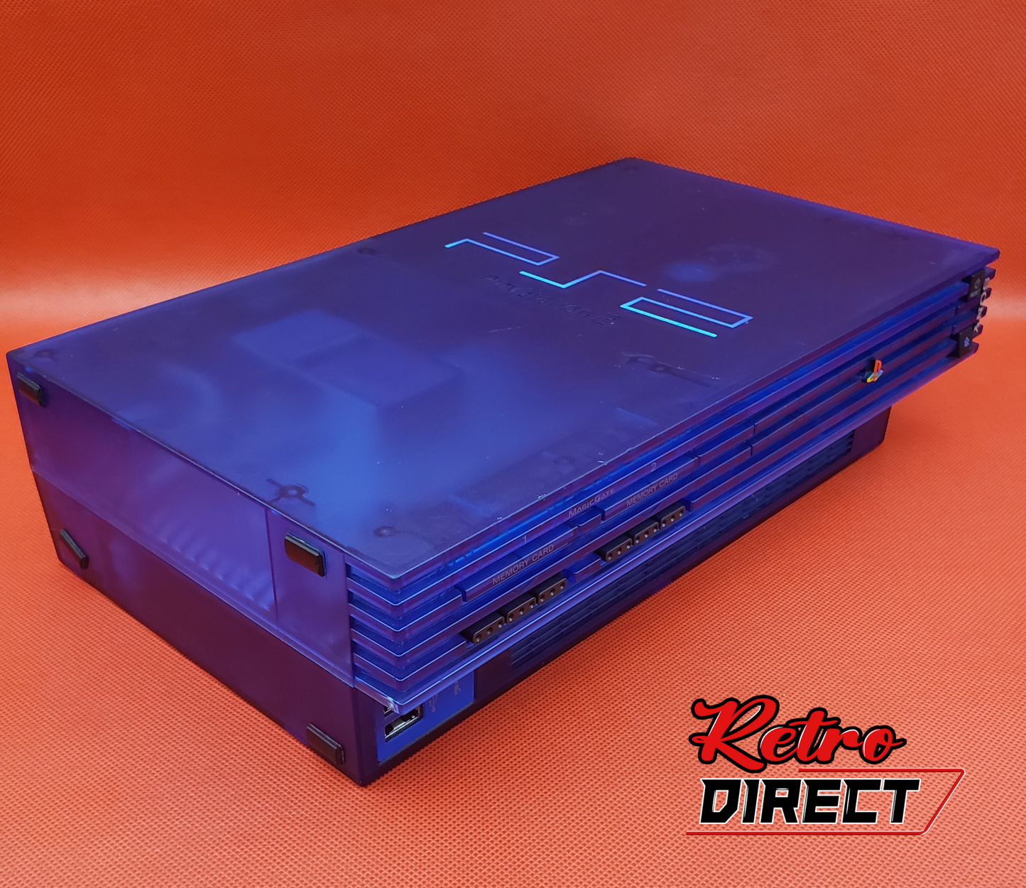 Official Sony PlayStation 2 (PS2) Console Only Ocean Blue - Tested & Fully Functional