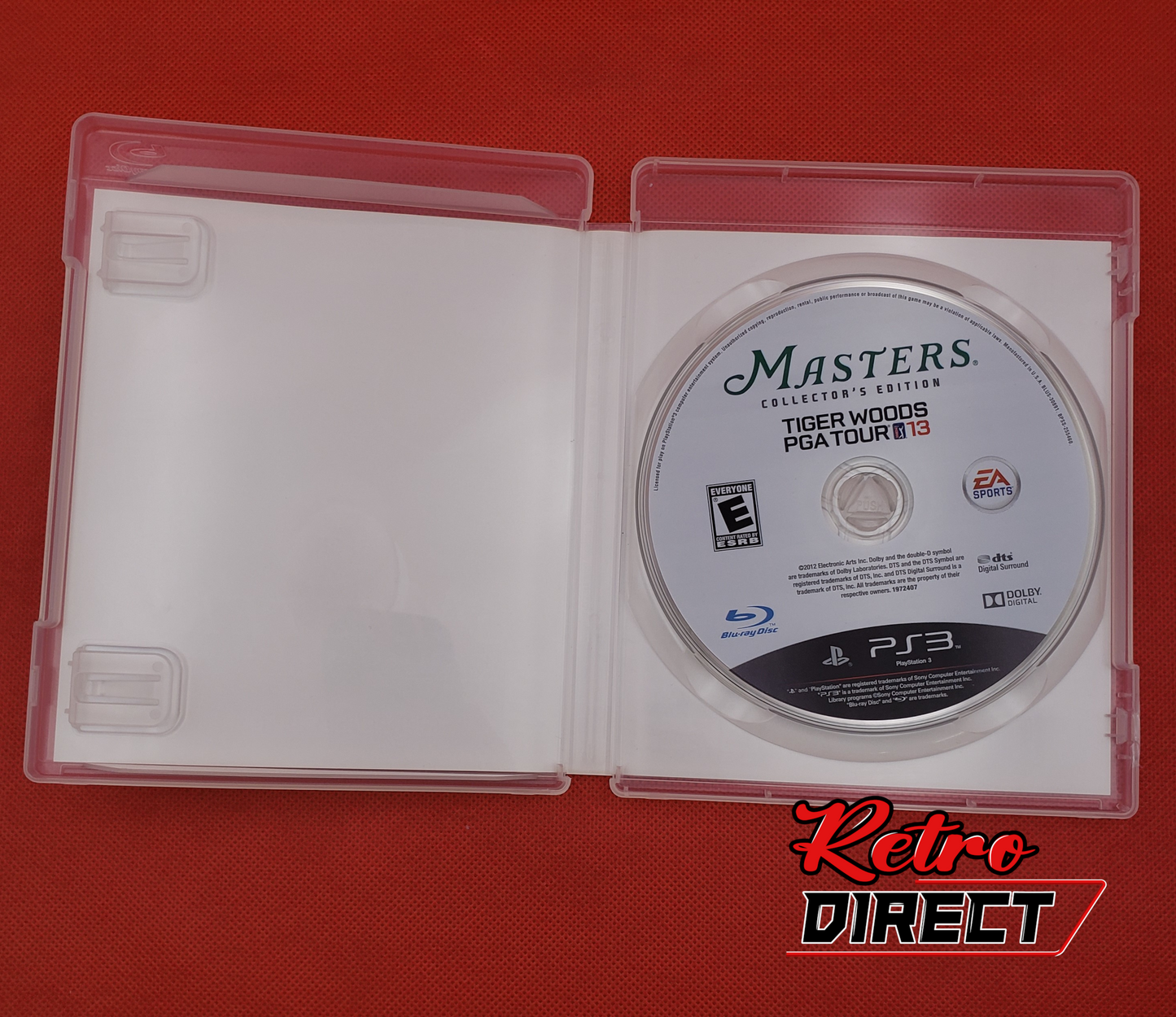 Clean! Authentic! Tested! Tiger Woods PGA Tour 13 Masters Collection Edition Original PlayStation 3 Game