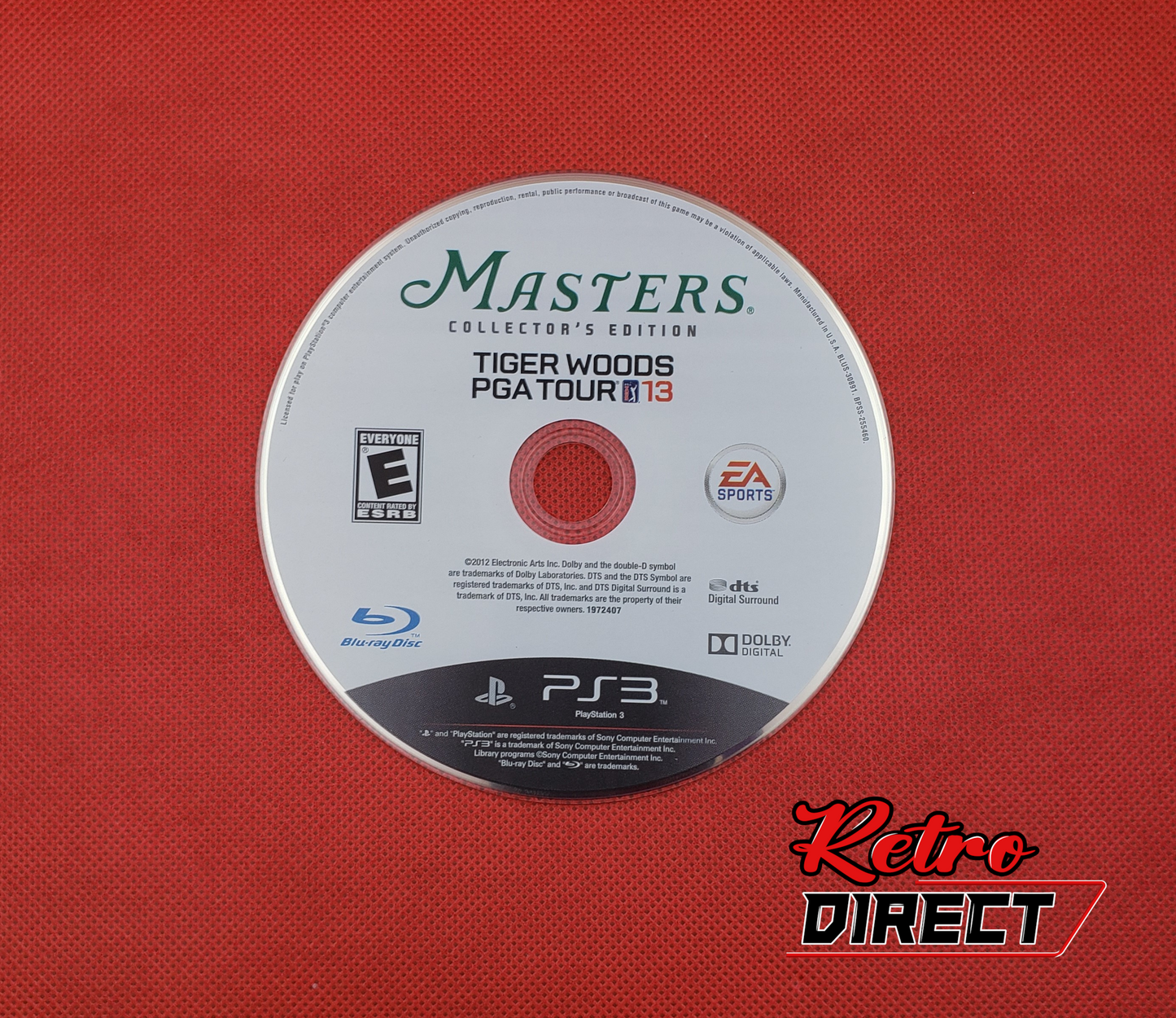 Clean! Authentic! Tested! Tiger Woods PGA Tour 13 Masters Collection Edition Original PlayStation 3 Game